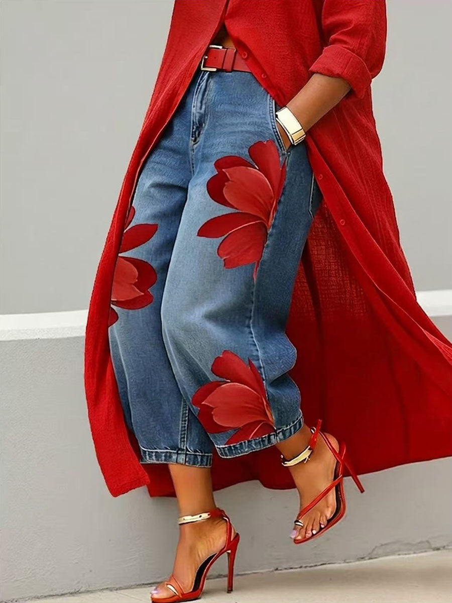 Isabelle | Elegante Denim Comfortbroek