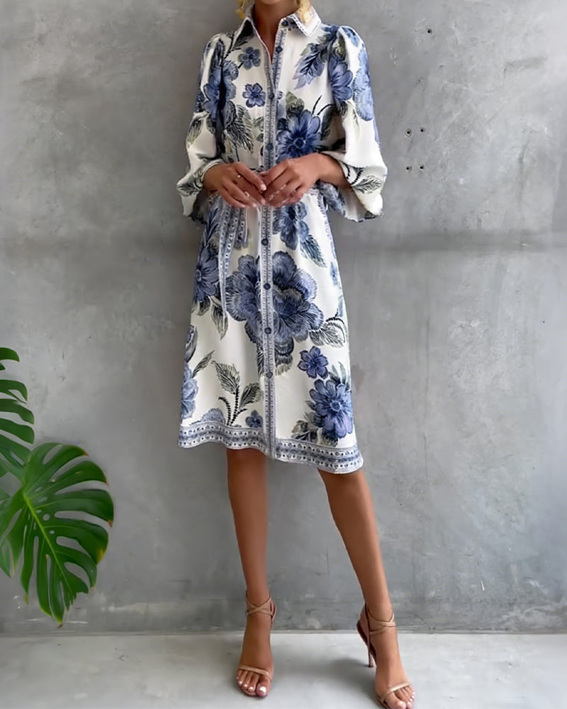 Marielle | Elegante Franse Printjurk