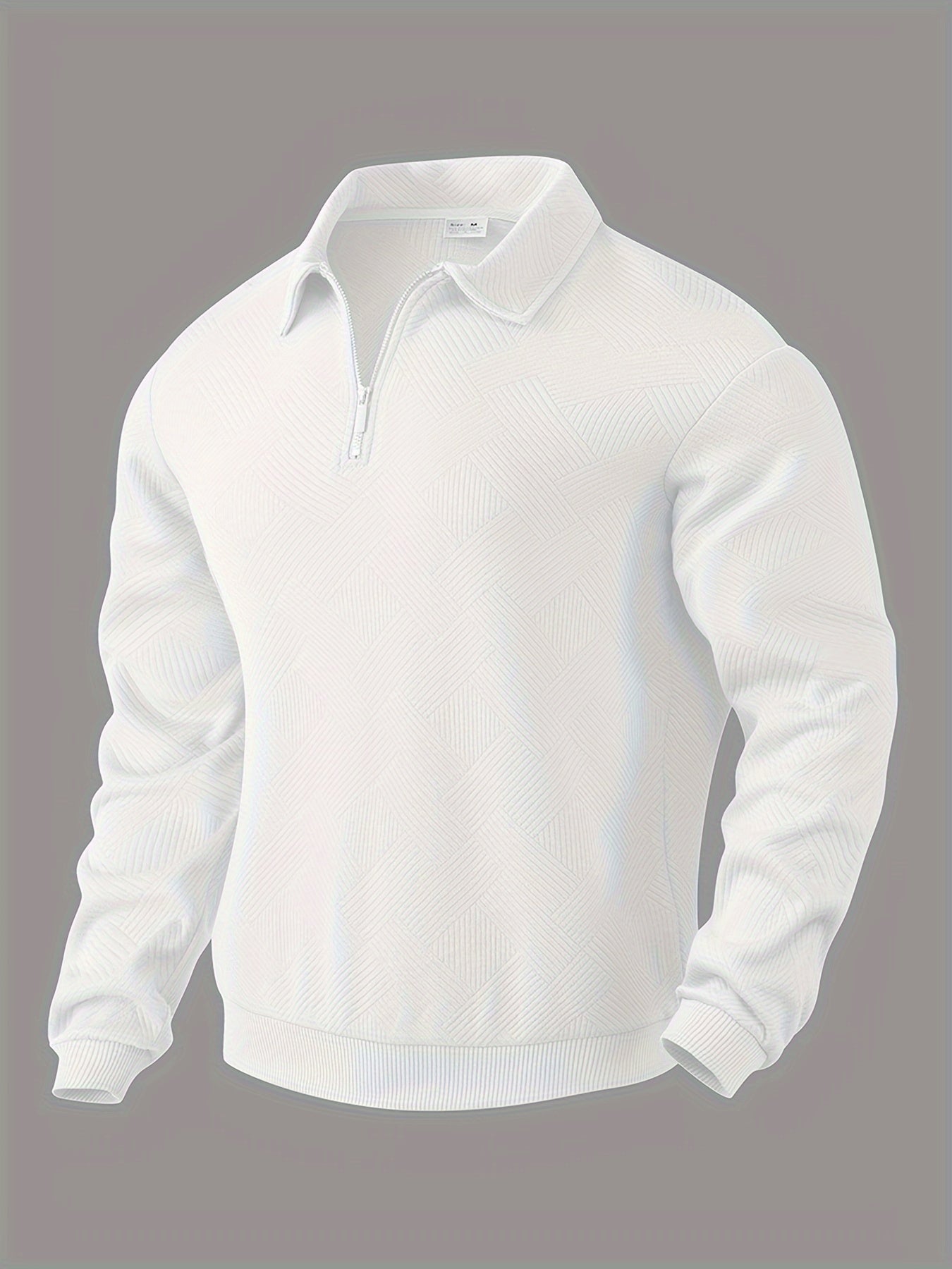 Romano | Vintage Geometrisch Ontwerp Sweater Met Rits