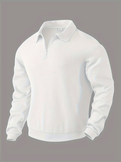 Romano | Vintage Geometrisch Ontwerp Sweater Met Rits