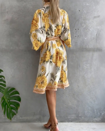 Marielle | Elegante Franse Printjurk