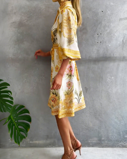 Marielle | Elegante Franse Printjurk