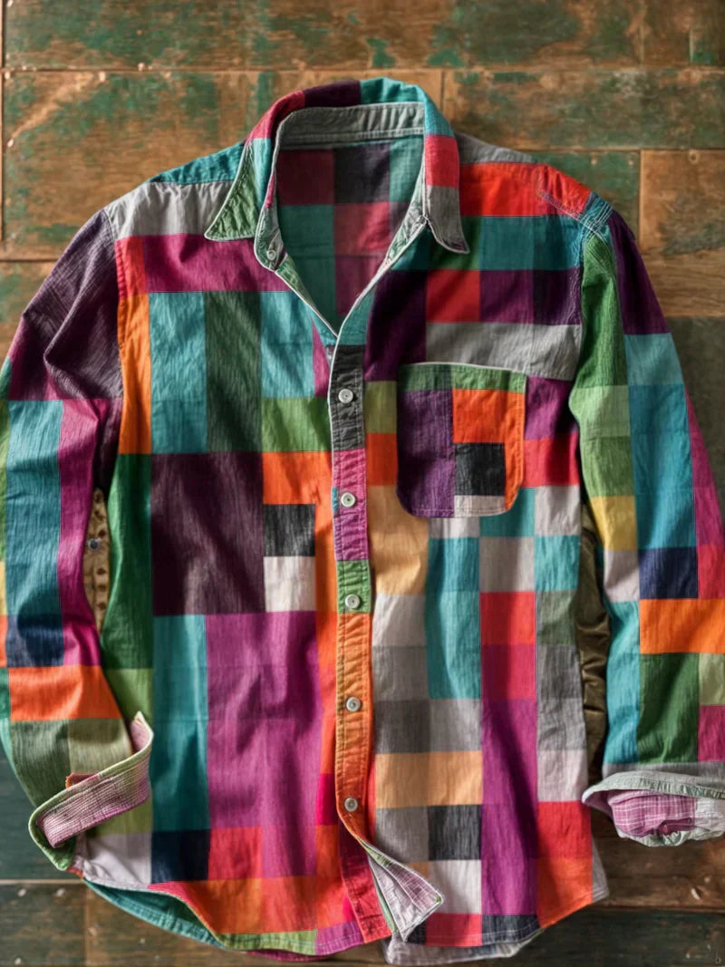 Rafael | Comfort Patchwork Overhemd