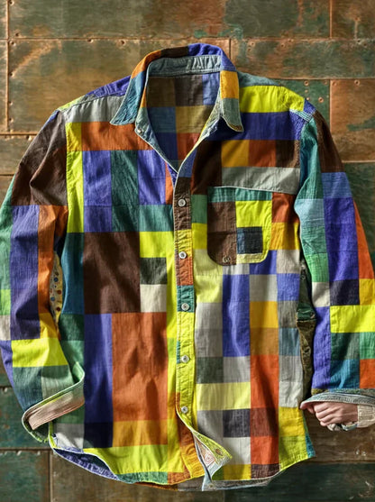Rafael | Comfort Patchwork Overhemd