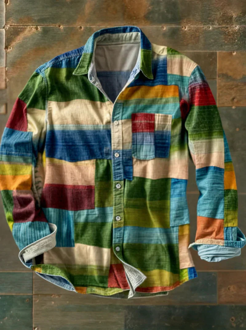 Rafael | Comfort Patchwork Overhemd