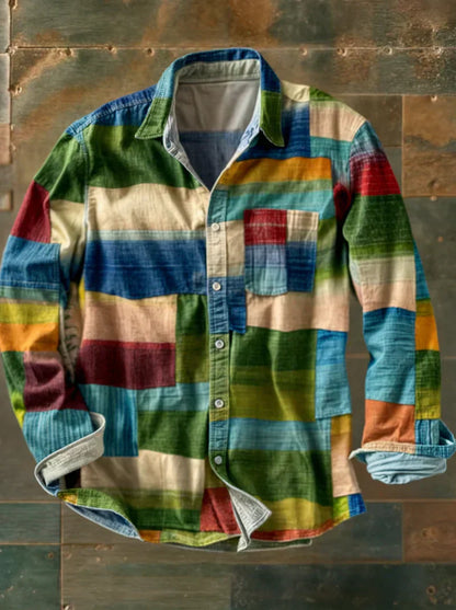 Rafael | Comfort Patchwork Overhemd