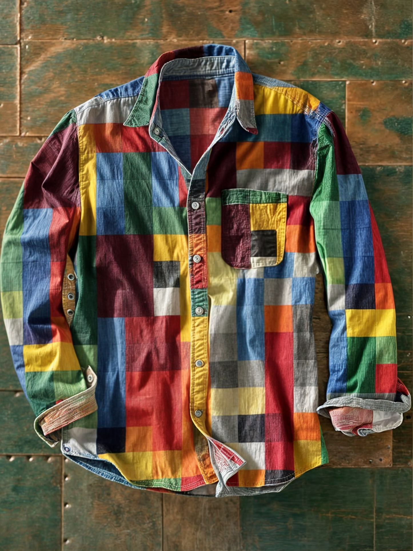 Rafael | Comfort Patchwork Overhemd