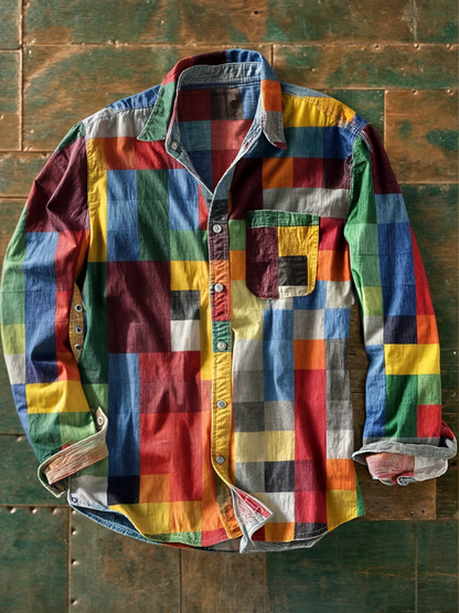 Rafael | Comfort Patchwork Overhemd
