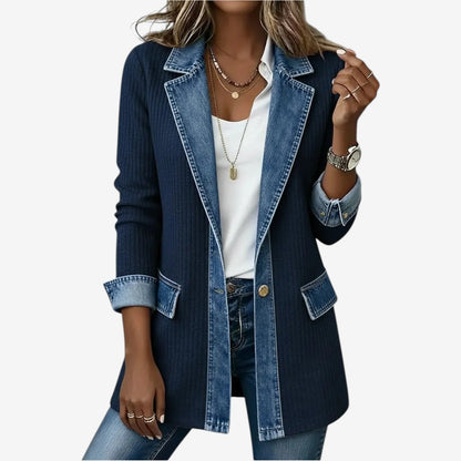Clarisse | Stijlvolle Denimlook Jas