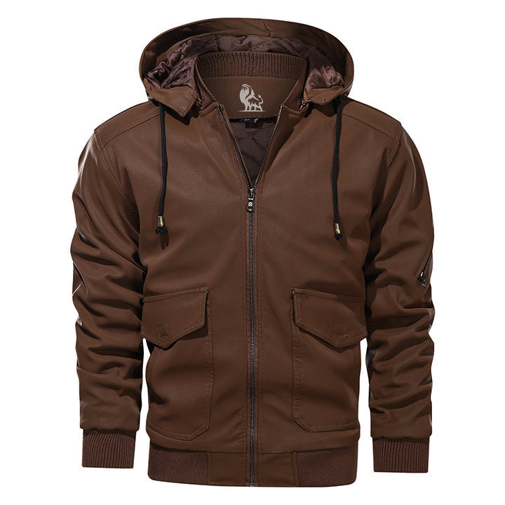 Valerio | Chaleur Leren Jas met Capuchon