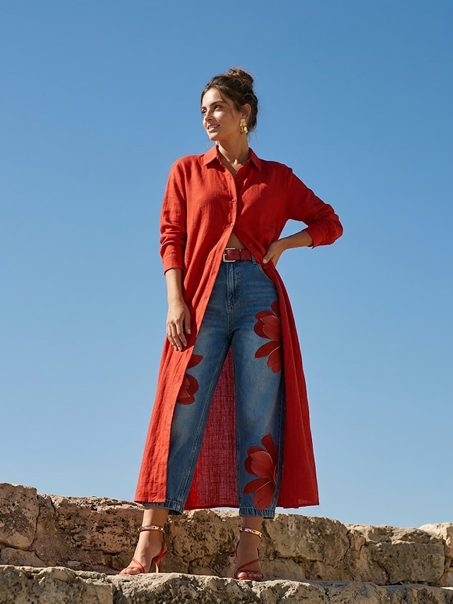 Isabelle | Elegante Denim Comfortbroek