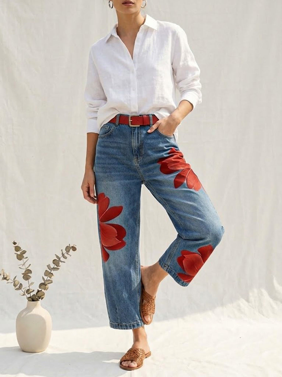 Isabelle | Elegante Denim Comfortbroek