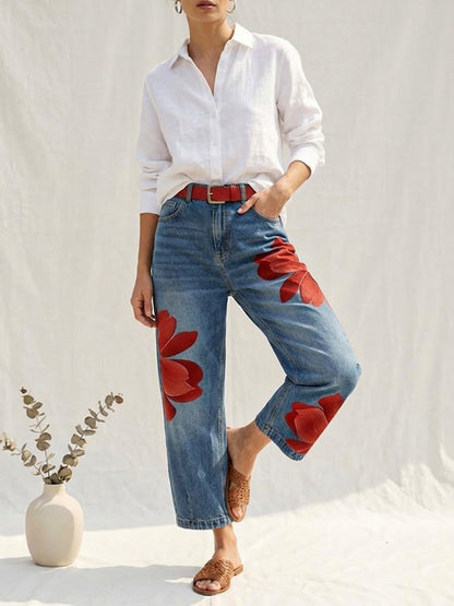 Isabelle | Elegante Denim Comfortbroek