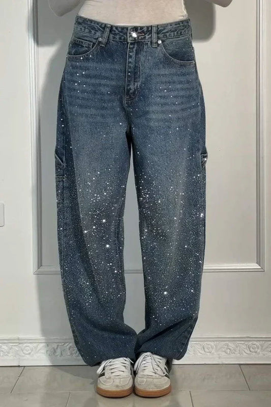 Bellanova | Sparkle Wide-Leg Jeans voor een Galactische Look