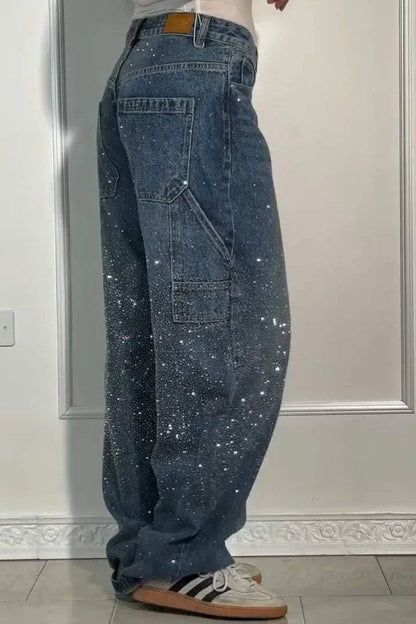 Bellanova | Sparkle Wide-Leg Jeans voor een Galactische Look