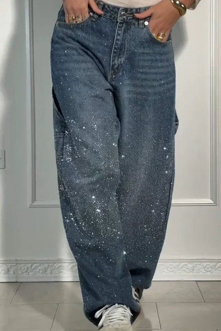 Bellanova | Sparkle Wide-Leg Jeans voor een Galactische Look
