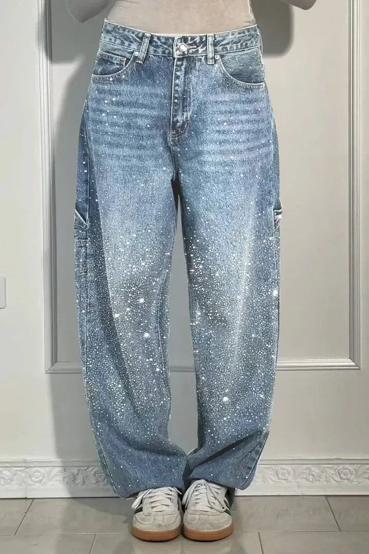Bellanova | Sparkle Wide-Leg Jeans voor een Galactische Look