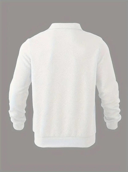 Romano | Vintage Geometrisch Ontwerp Sweater Met Rits