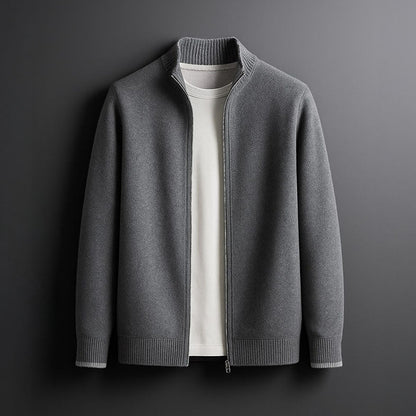Sorelli | Heren Gebreide Jas met Ritssluiting Warmte en Elegante Dagelijkse Stijl
