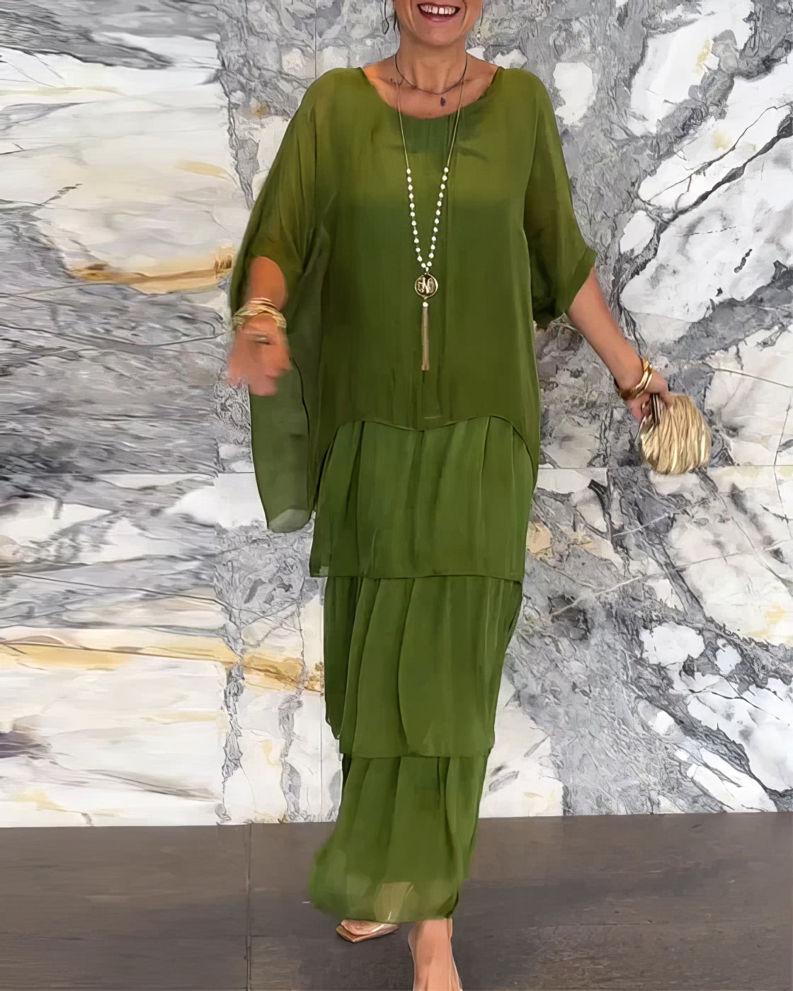 Aveline | Elegante Maxi Jurk Comfortabel
